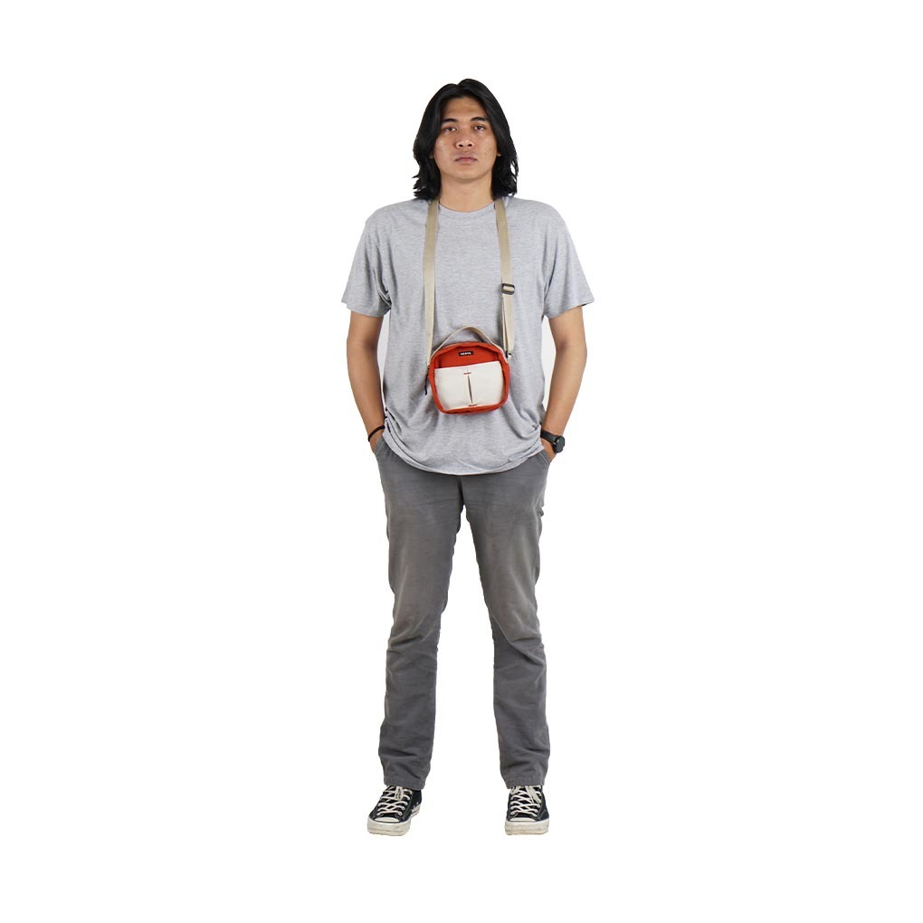 PAXTA SLING BAG 03 TERRACOTTA CREAM