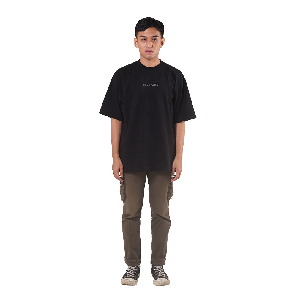 Esgotado Oversize T-Shirt Basic Logo 01 Black