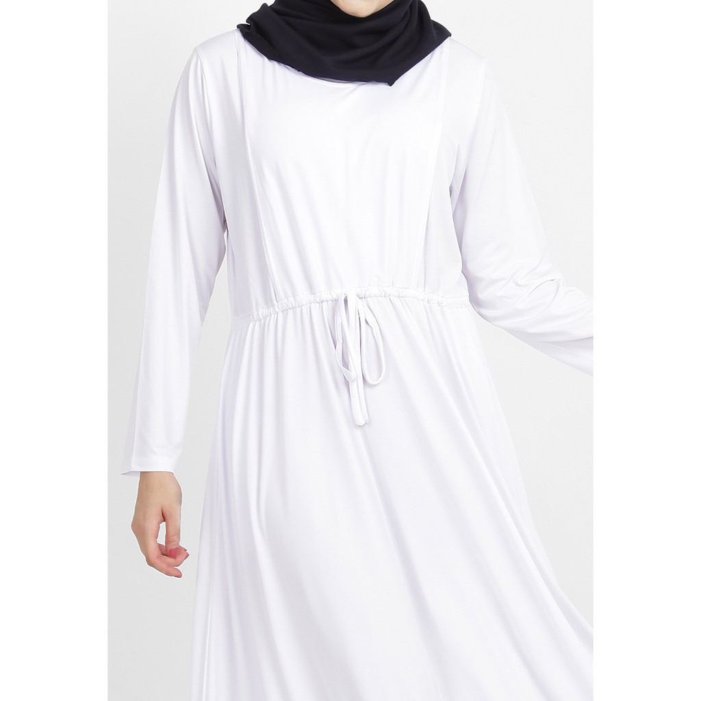 Sabiya Jersey Dress - Gamis Jersey Tali serut pinggang