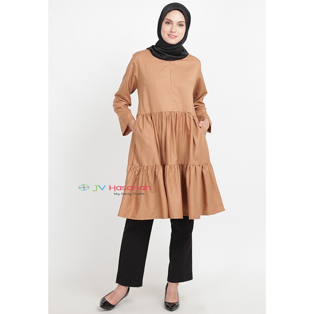 Azalea Ruffle Tunic - Tunic detail Ruffle Busui