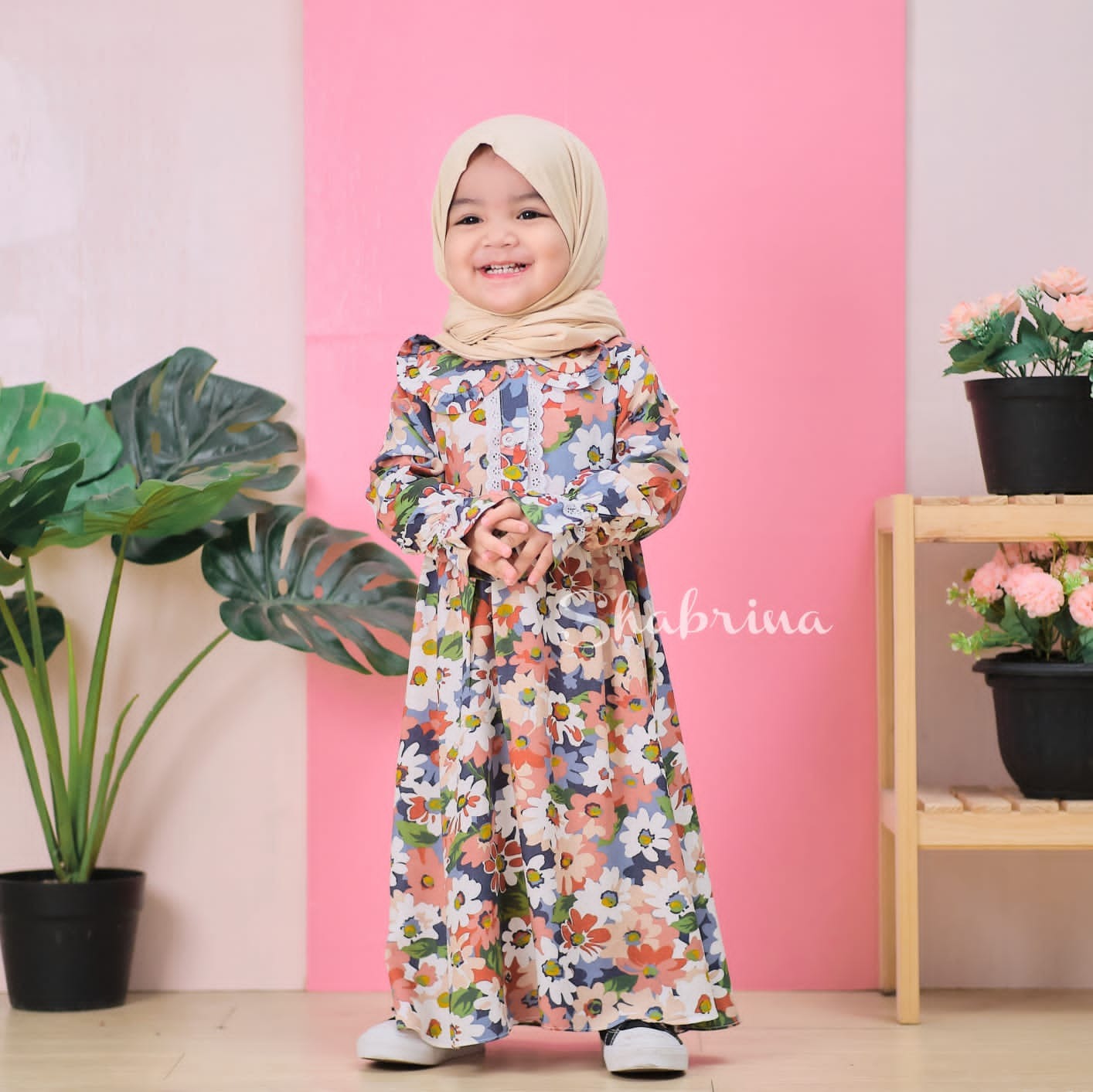 Gamis Kamila (Hanya Gamis) size XL, XXL, 3XL, 4XL by Shabrina