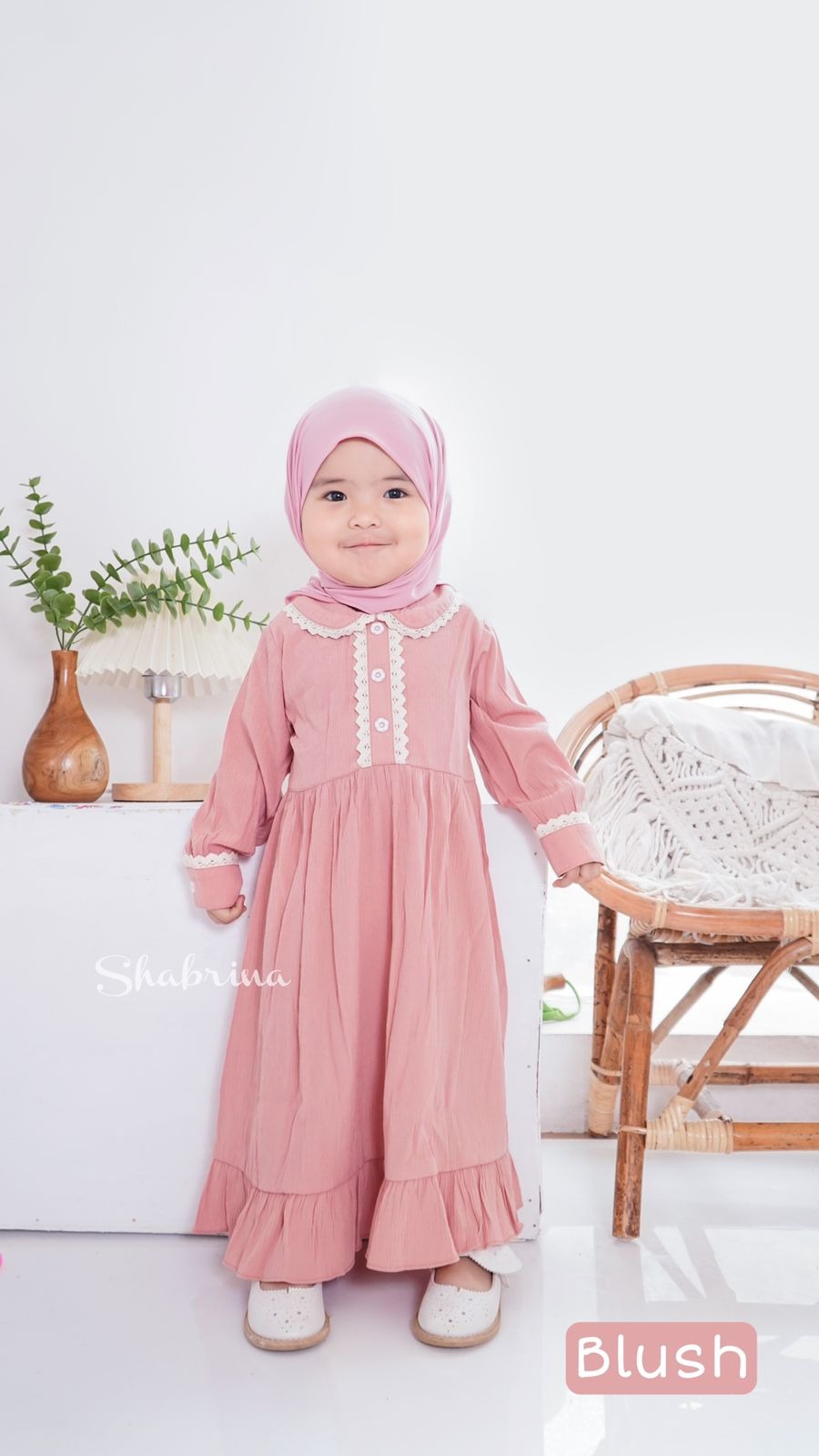 Gamis Raniah POLOS Set (sz XL,XXL,3XL, dan 4XL) by Shabrina