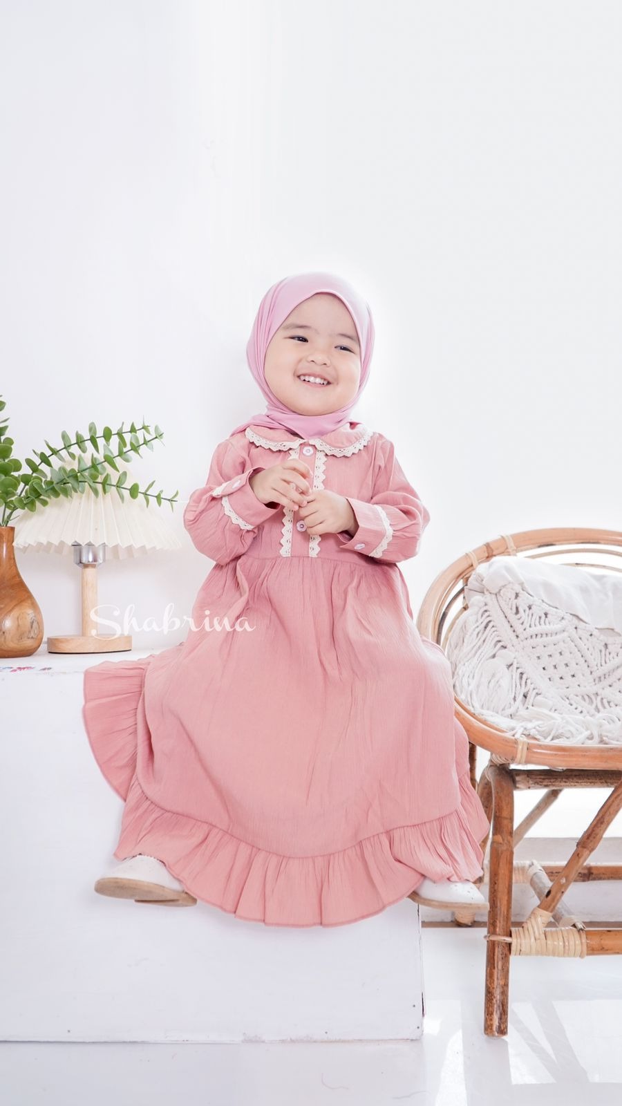Gamis Raniah POLOS Set (sz XL,XXL,3XL, dan 4XL) by Shabrina
