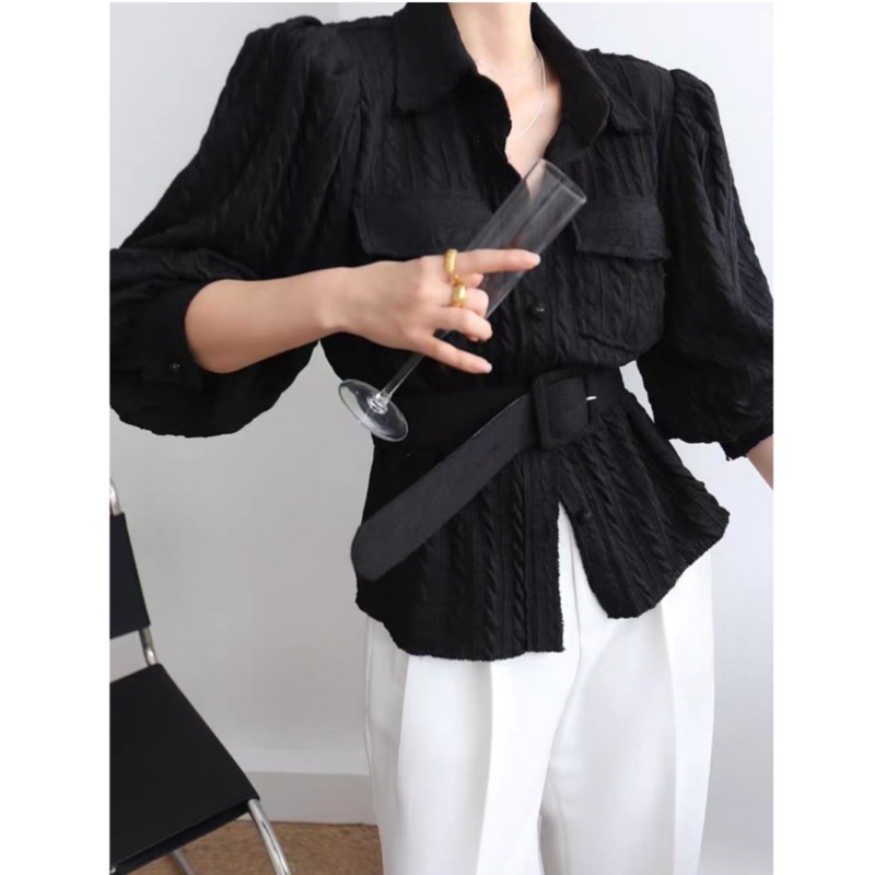 HI921 Atasan + Belt Import