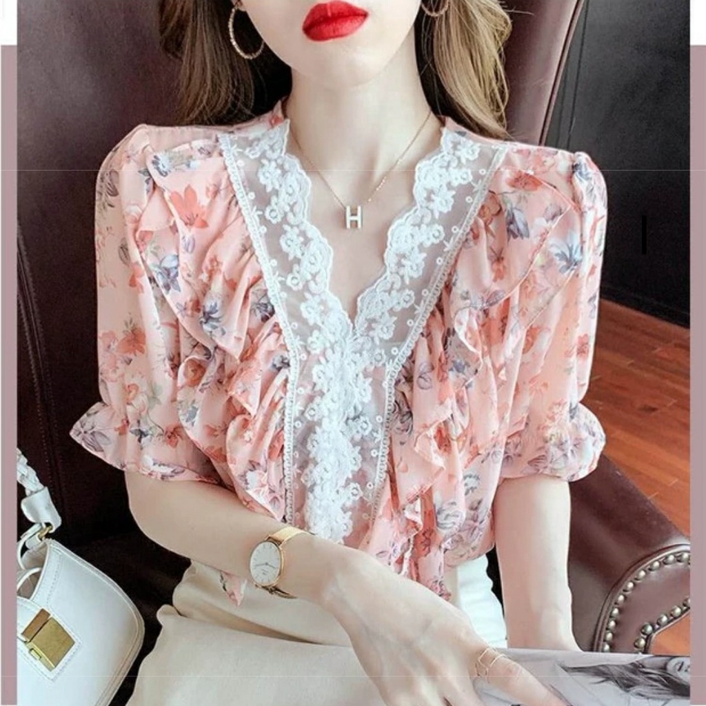 HI919 Blouse ruffle
