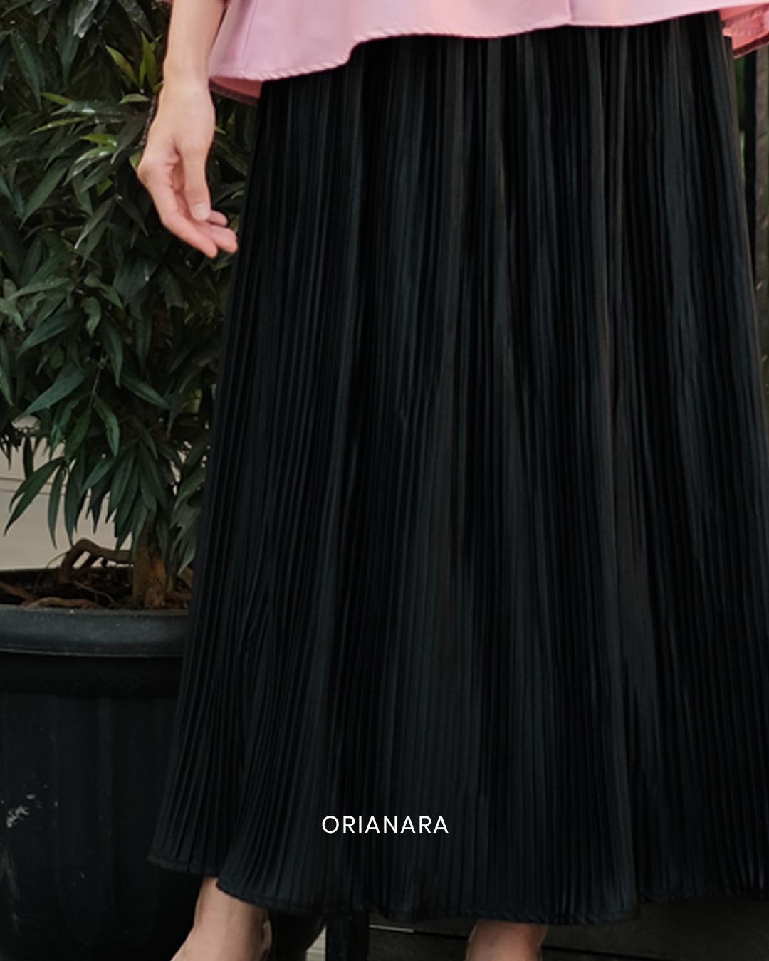 Pleated Skirt Black