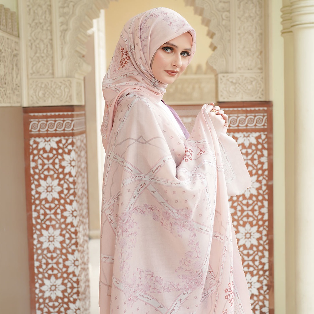 Rumi Poems Meesha Peach Scarf