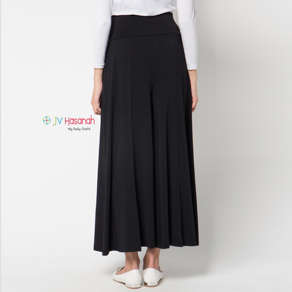 Culottes Jersey Pants - Celana Kulot Jumbo Pinggang Full Karet