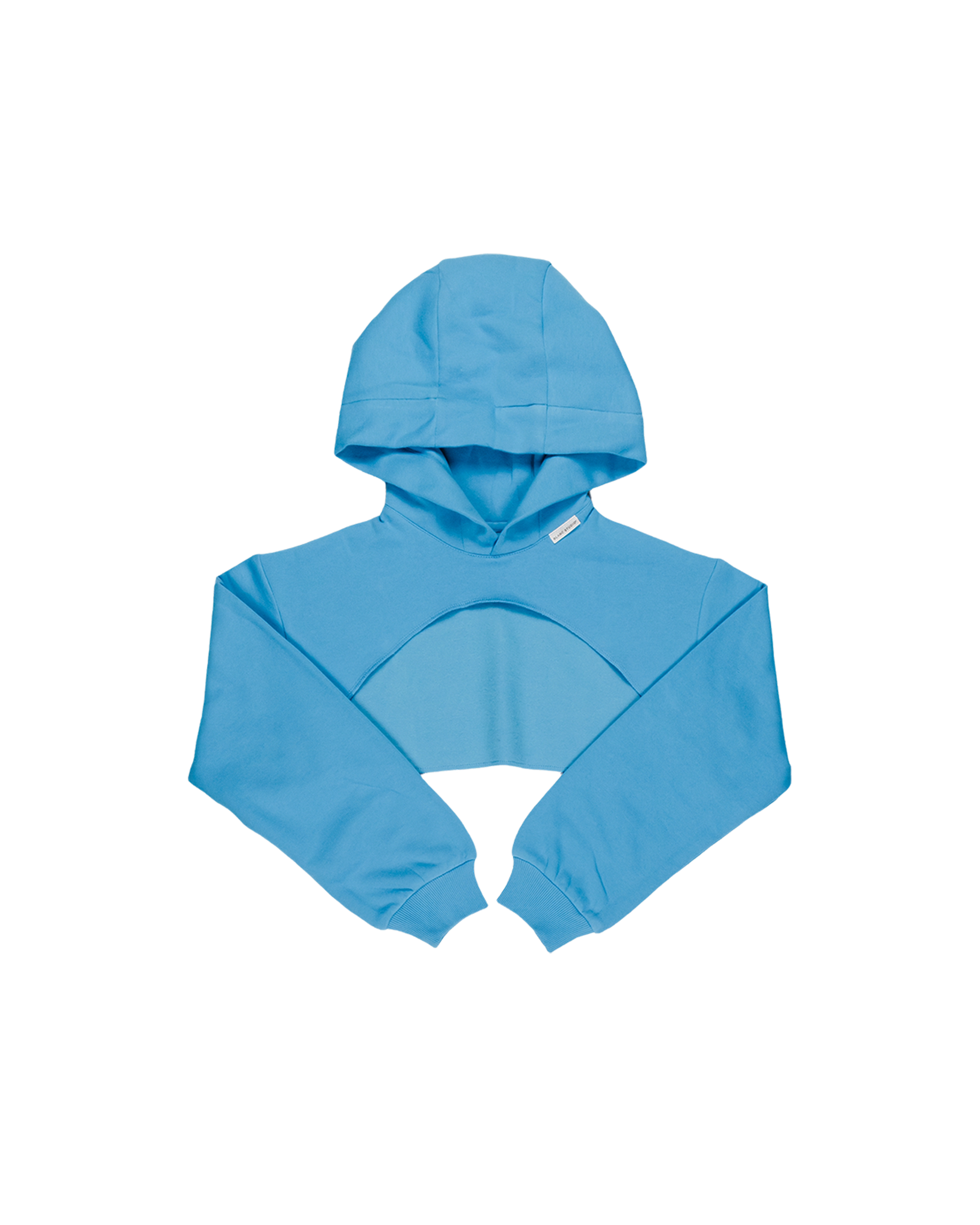 COSMIC CROPPED HOODIE - BLUE