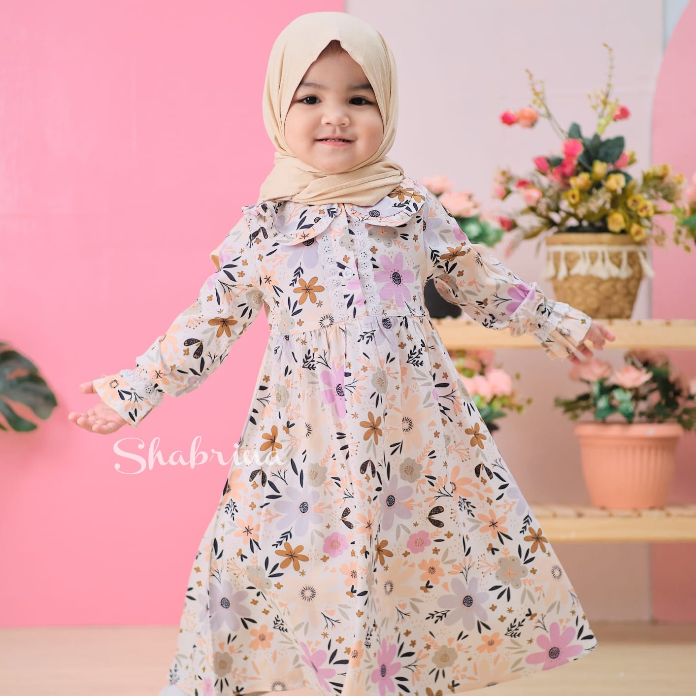 Gamis Kamila (Hanya Gamis) size XL, XXL, 3XL, 4XL by Shabrina