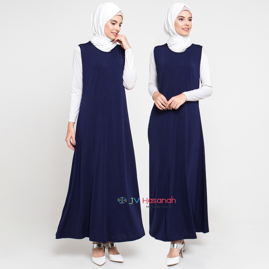 Sheilla Kensy Dress - Gamis Jersey Tanpa Lengan