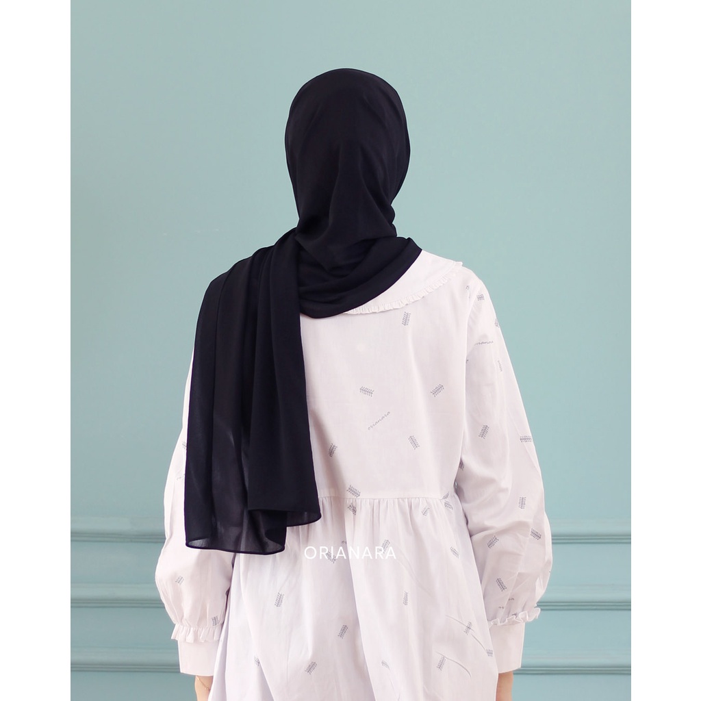 Orianara - Sausan Pashmina Instan Black
