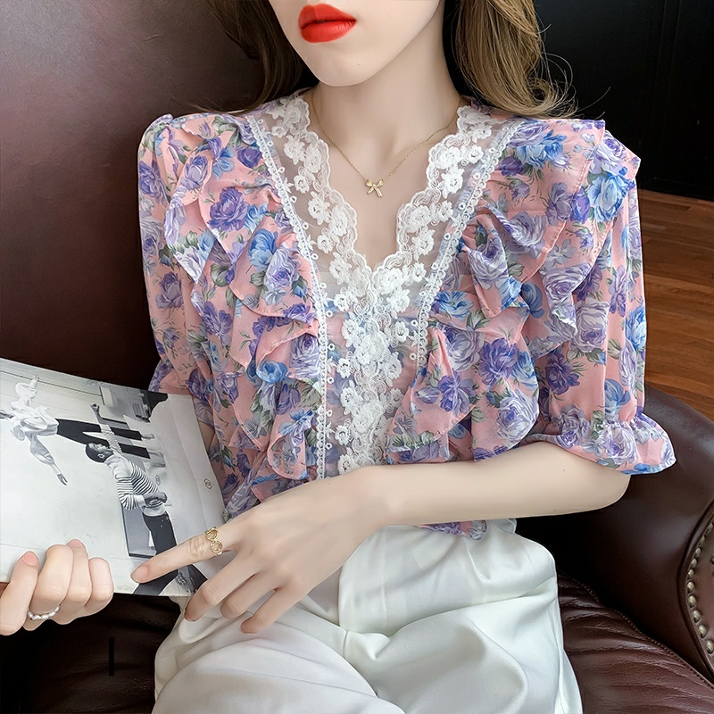 HI919 Blouse ruffle