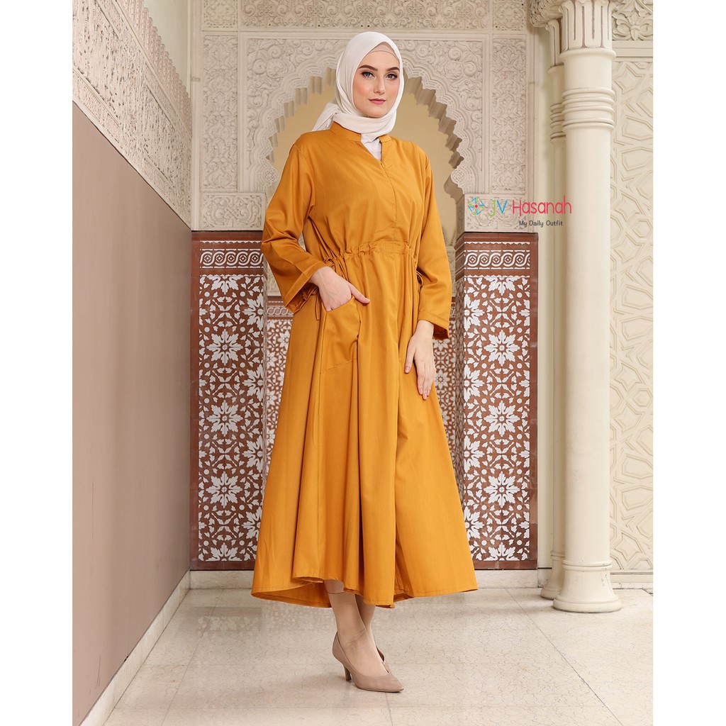 Amalia Dress - Gamis Serut Katun V Busui