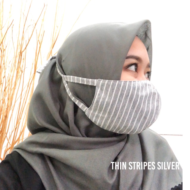 Masker Kain 3 Lapis - Stripes Series
