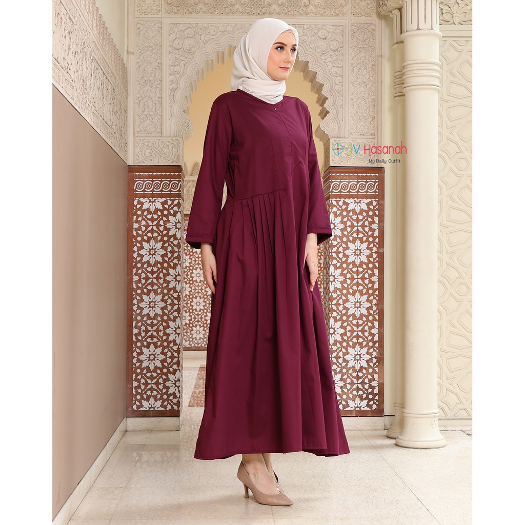 Faiza Rample Dress - Gamis Katun Rample Allsize