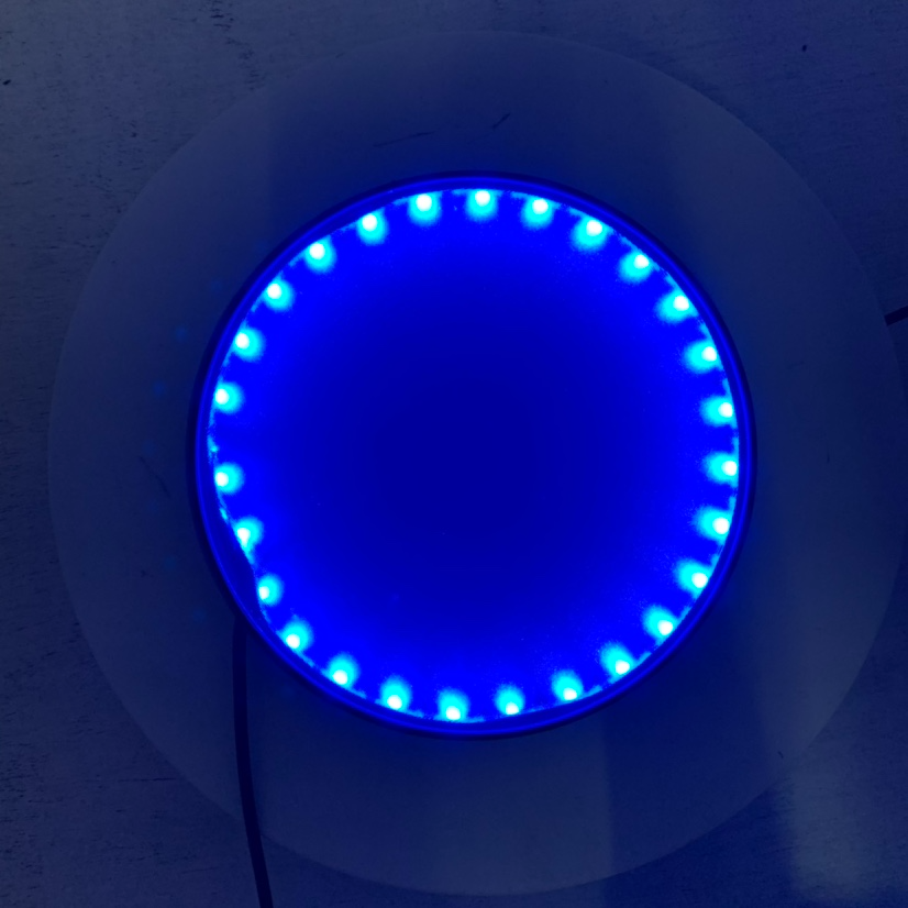 [READY STOCK ITEM] Figure LED Display Base Usb Diameter 15cm - Biru