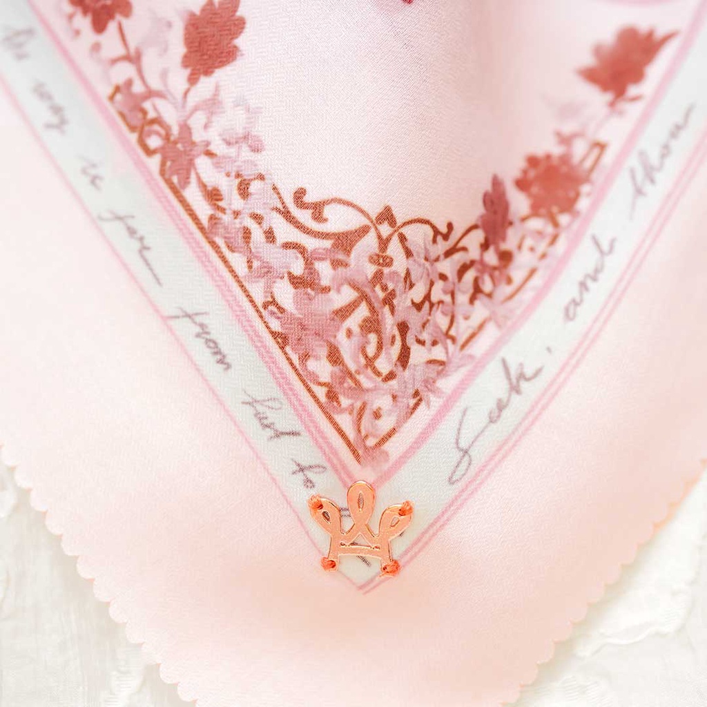 Rumi Poems Meesha Peach Scarf