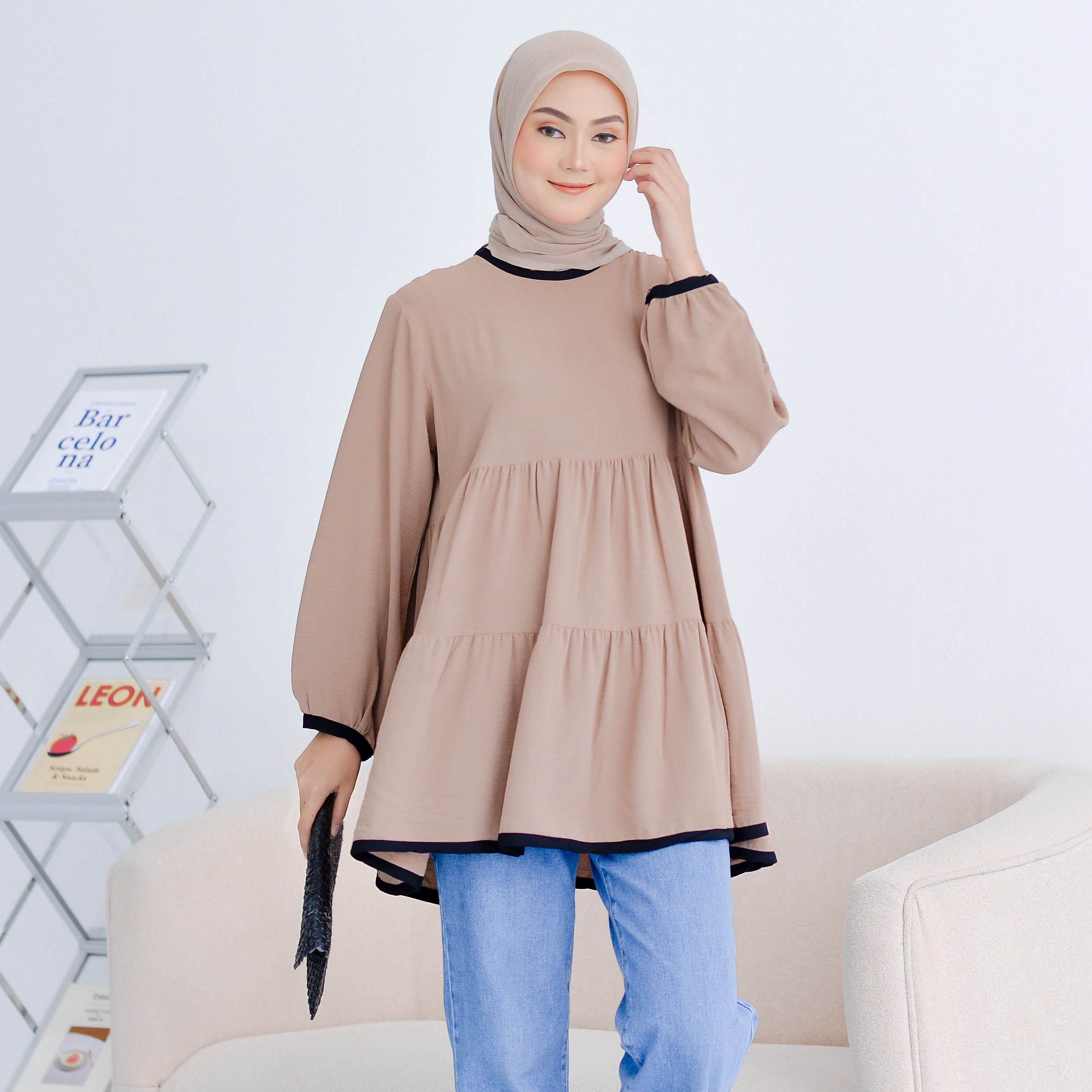 Esly Tunik Plain Coffee