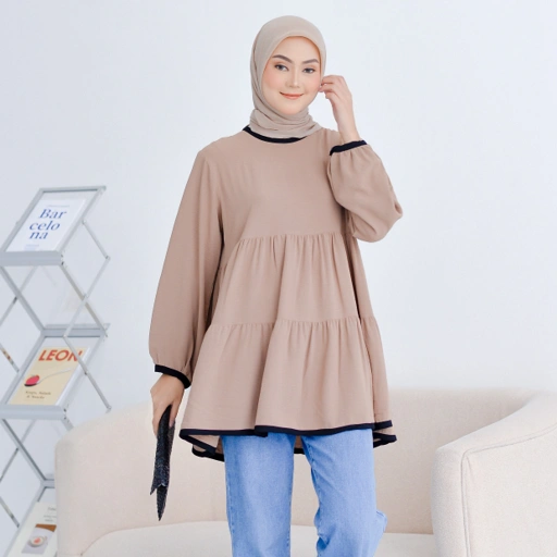 Image of Esly Tunik Plain Coffee