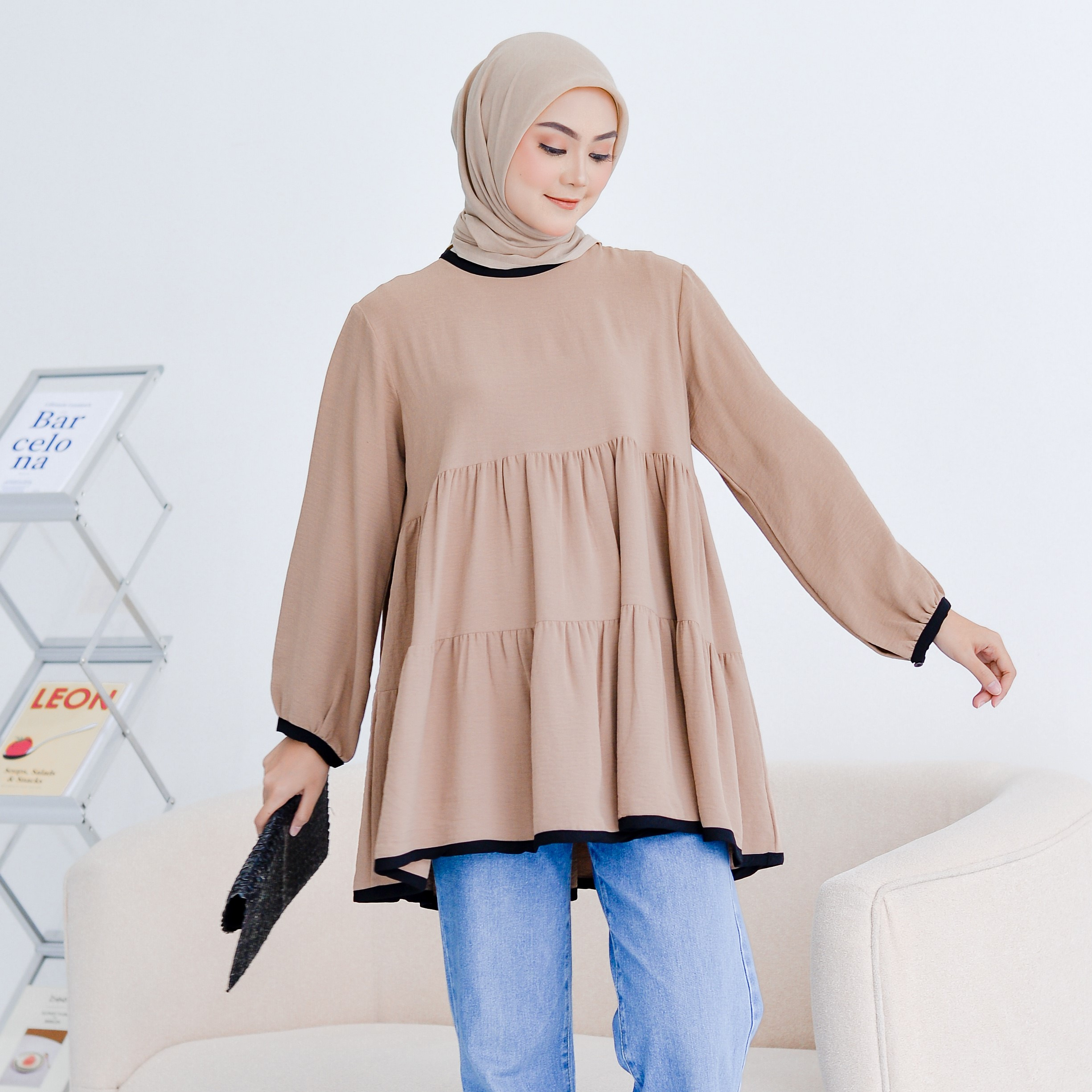 Esly Tunik Plain Coffee