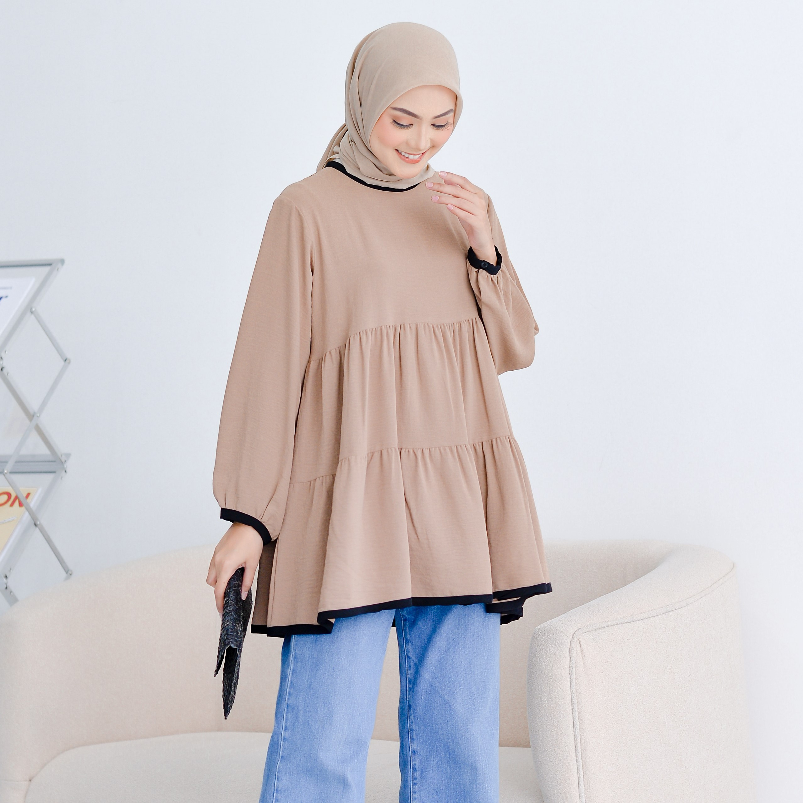 Esly Tunik Plain Coffee