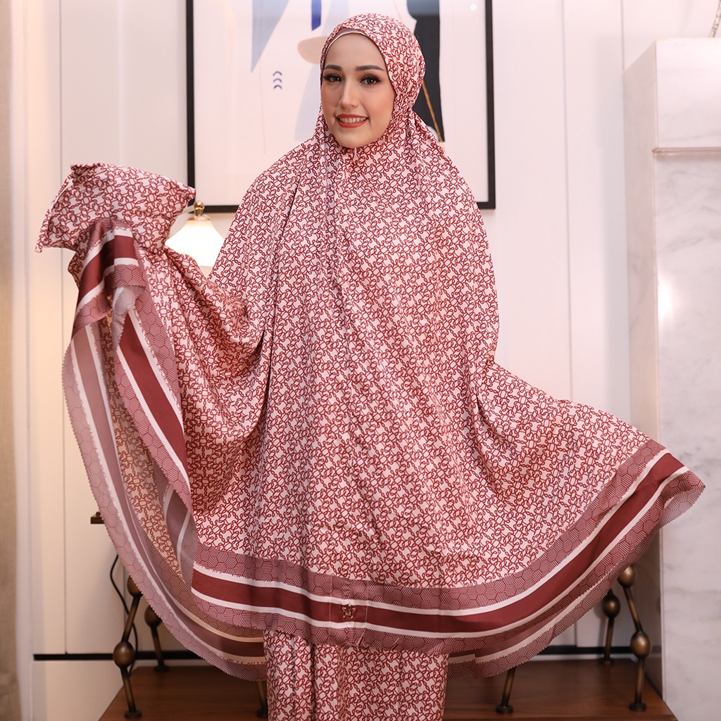 The Classic Monogram Halwa X Adelia Pasha Prayer Robe - Maroon