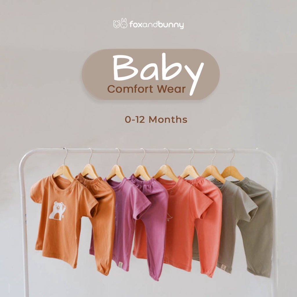 Foxandbunny x Sasinari - Baby Comfy Set Sasinari Baju Bayi
