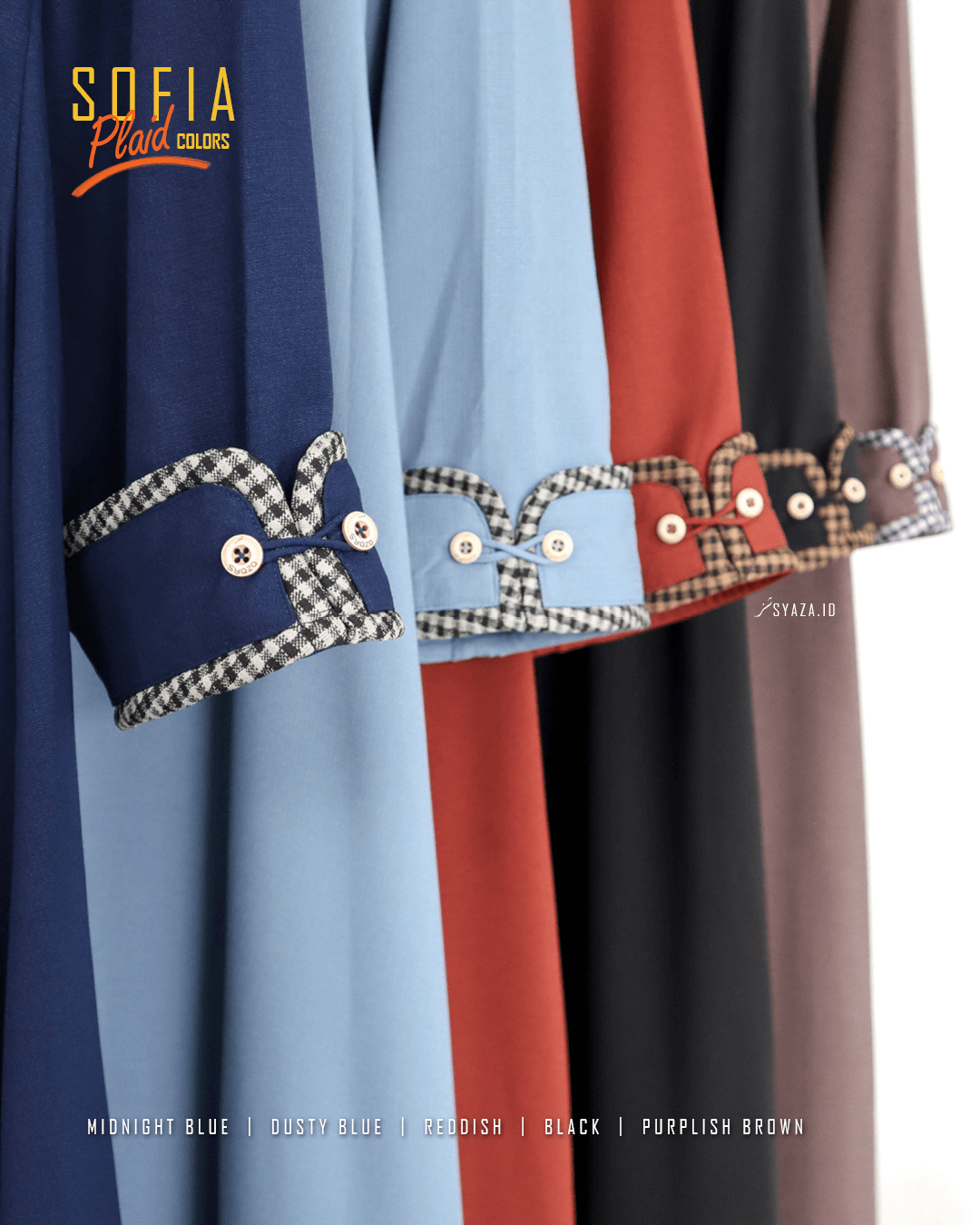 Sofia Plaid Abaya