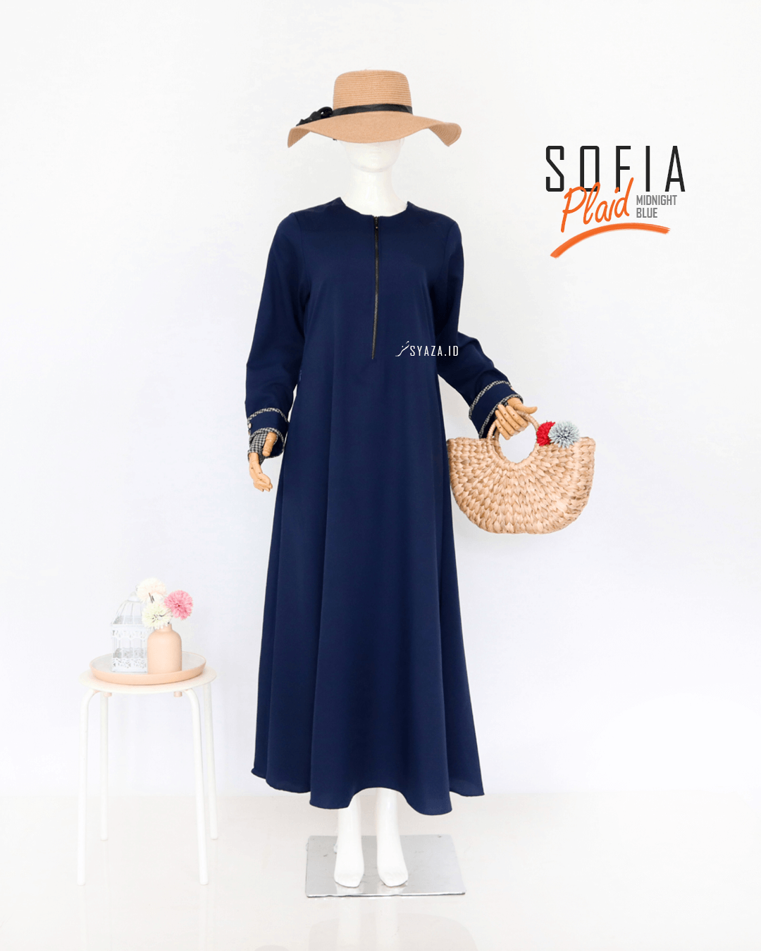 Sofia Plaid Abaya