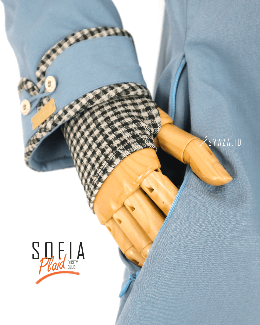 Sofia Plaid Abaya