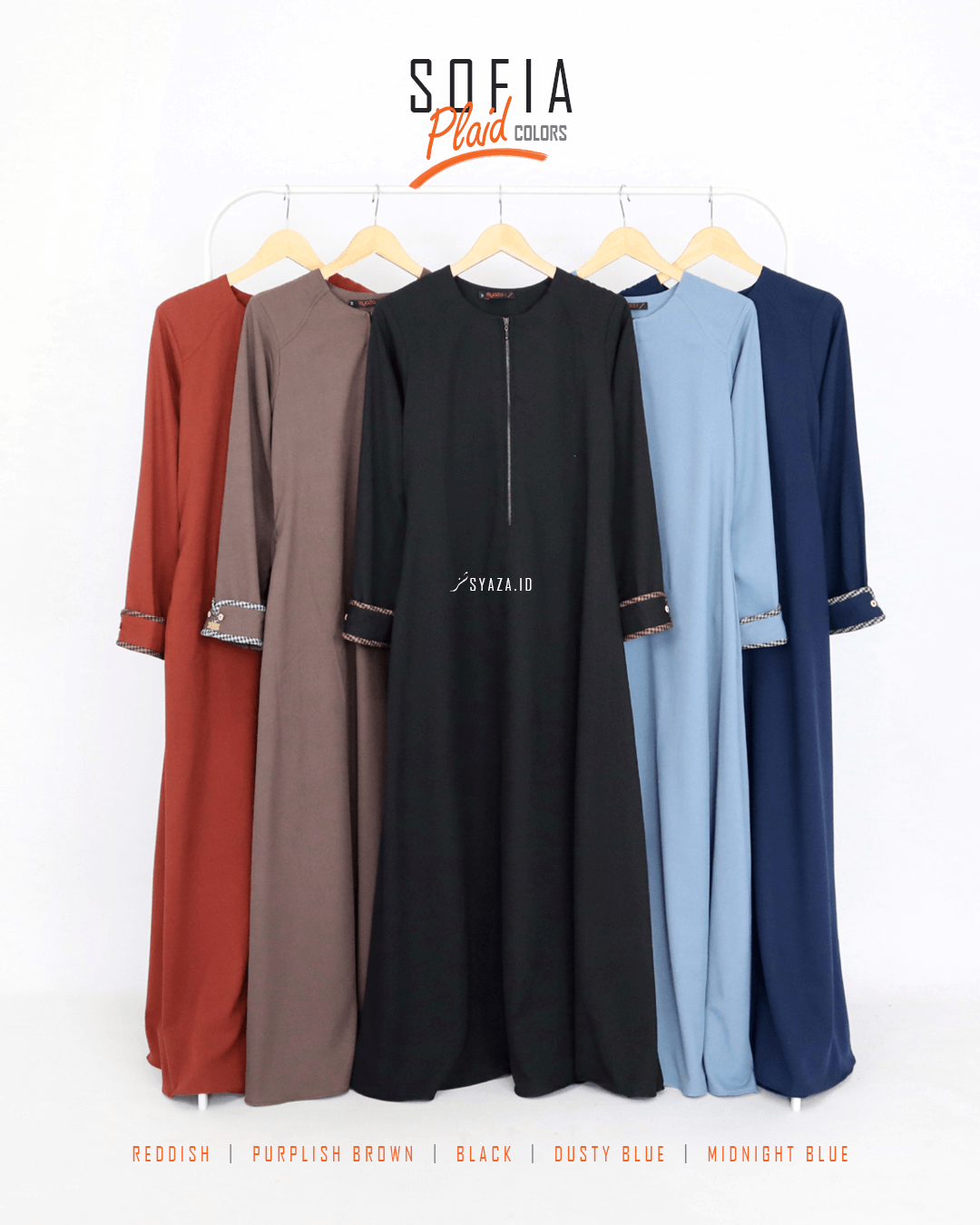 Sofia Plaid Abaya