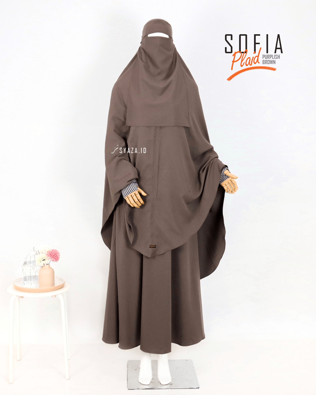 Sofia Plaid Abaya