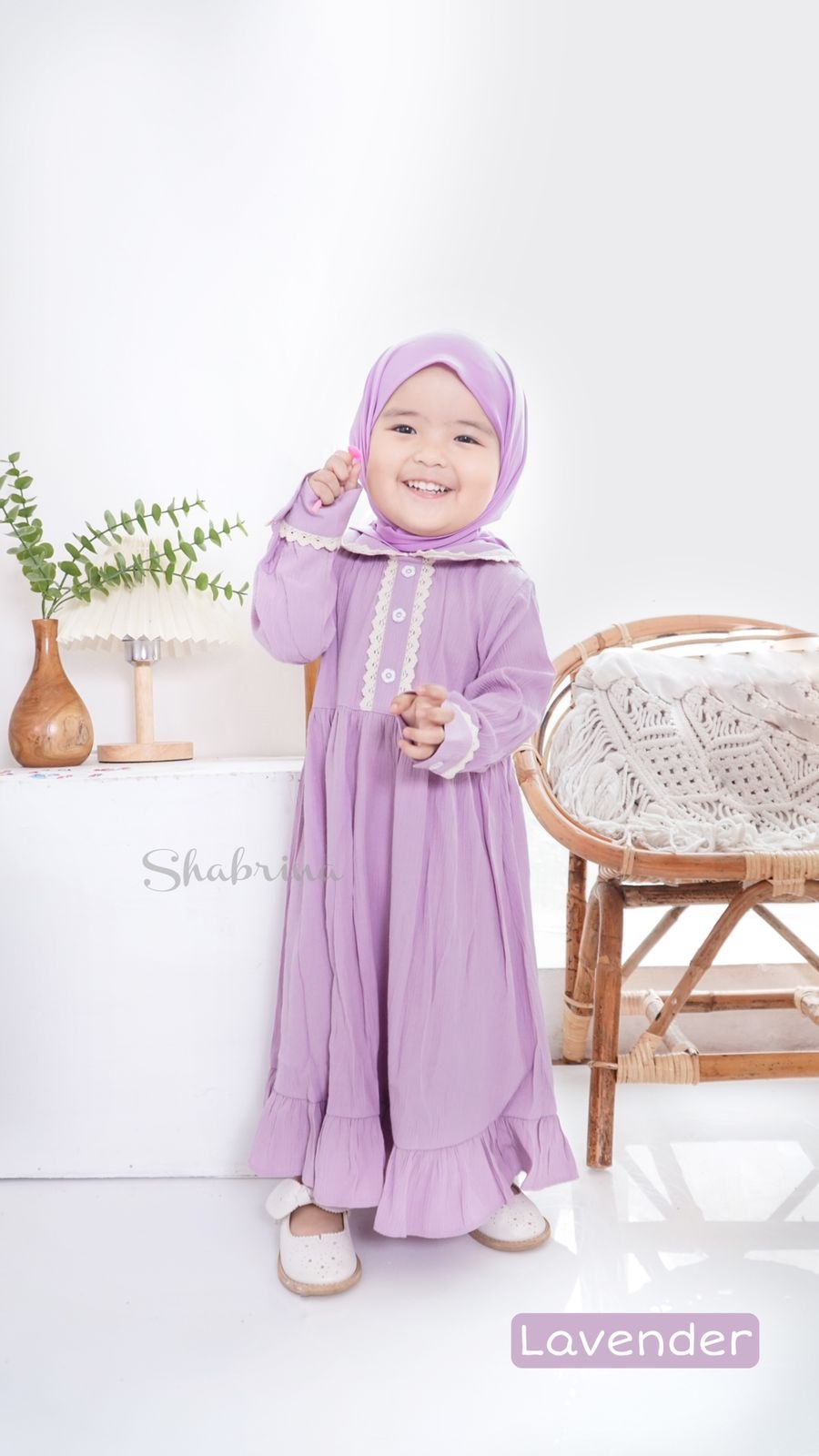 Gamis Raniah POLOS Set (sz XL,XXL,3XL, dan 4XL) by Shabrina