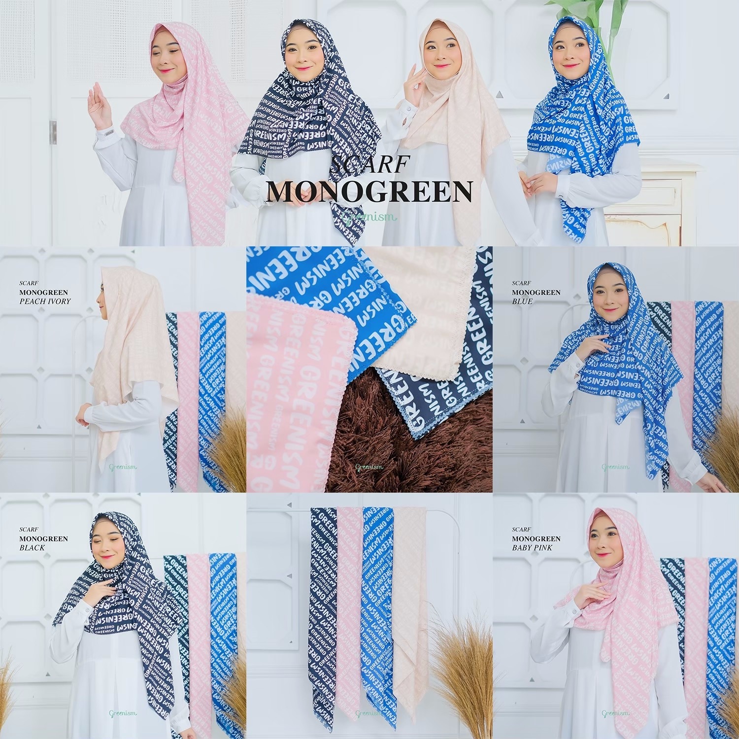 MONOGREEN SCARF