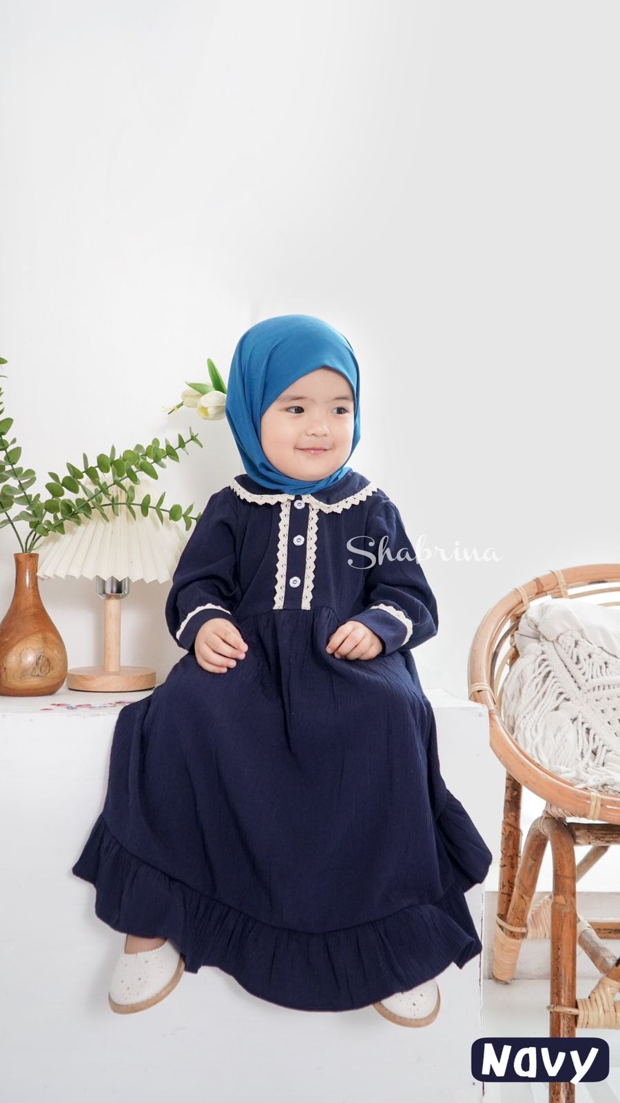 Gamis Raniah POLOS Set (sz XL,XXL,3XL, dan 4XL) by Shabrina