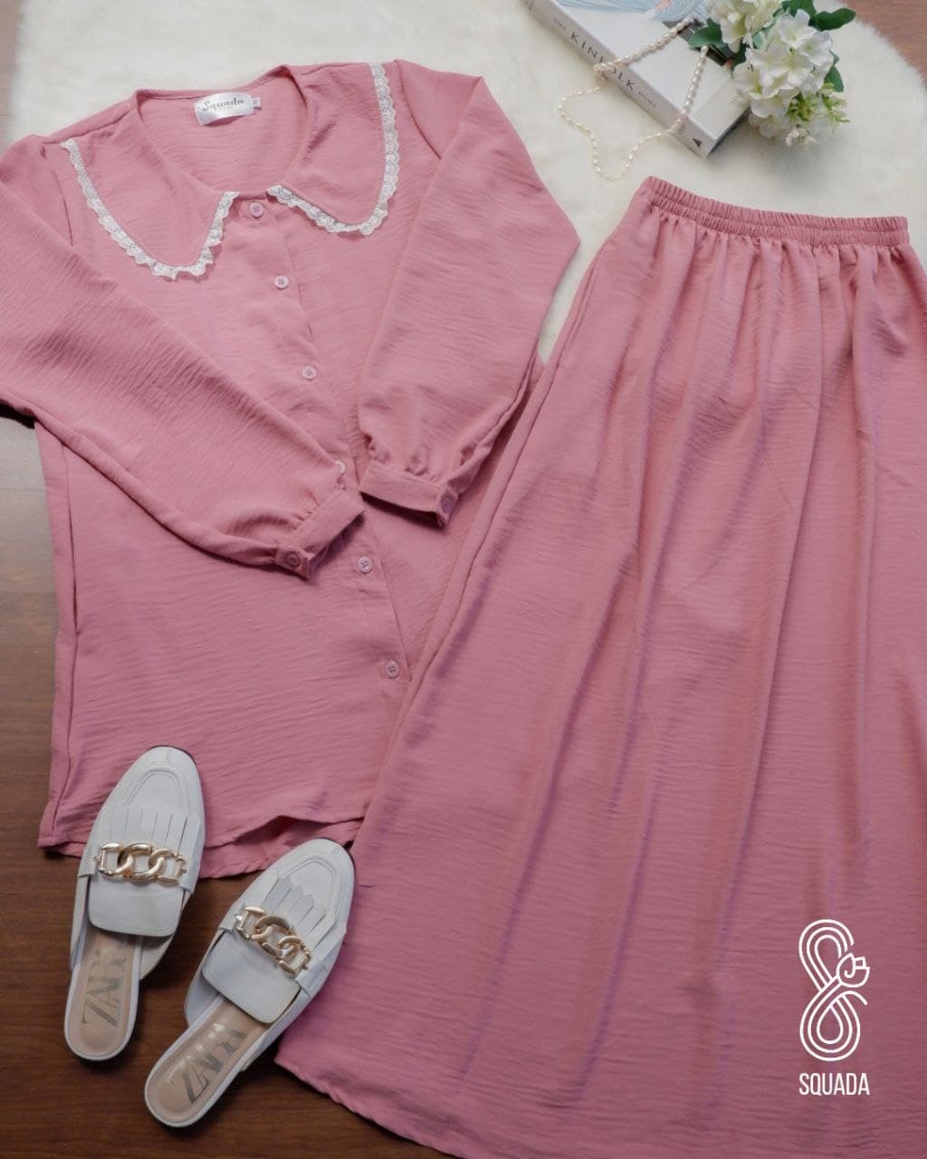 ALLENA SET SKIRT (PINK)