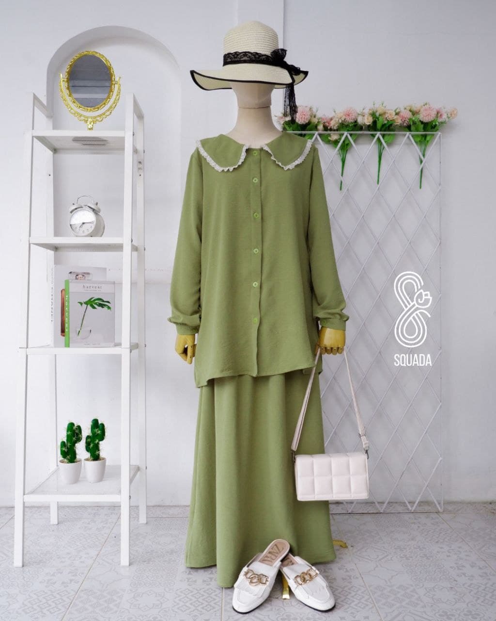 ALLENA SET SKIRT (ARMY)