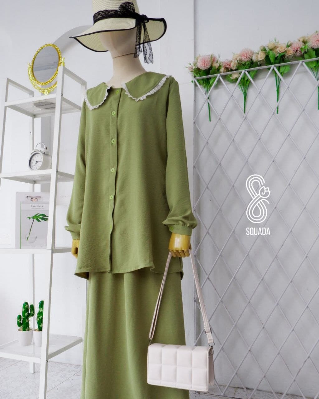 ALLENA SET SKIRT (ARMY)