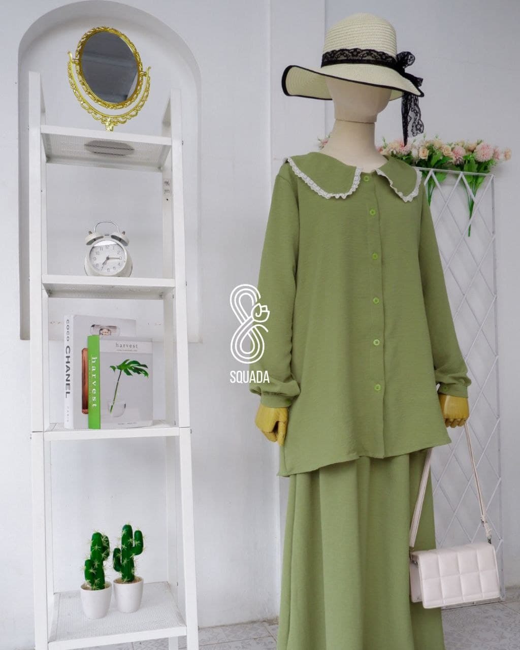 ALLENA SET SKIRT (ARMY)