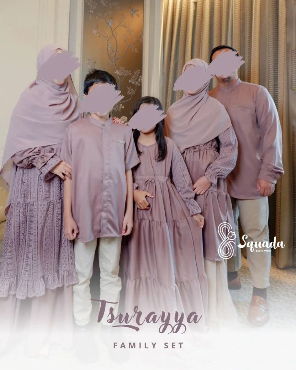 TSURAYYA FAMILY SET (MAUVE)