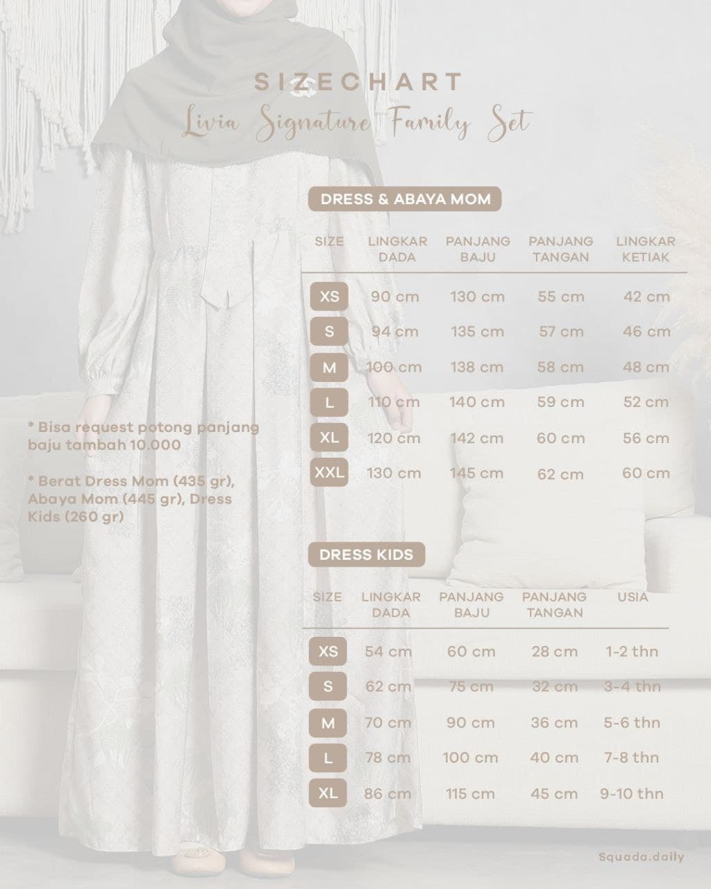 LIVIA SIGNATURE FAMILY SET (TIMELESS VANILLA SAND)