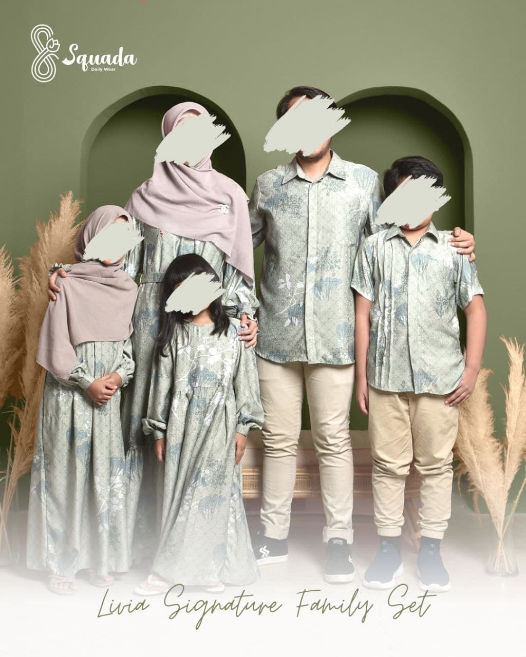 LIVIA SIGNATURE FAMILY SET (FRESS SAGE GREEN)