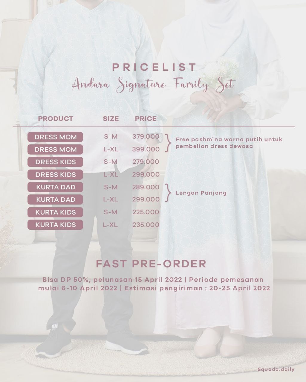 Andara Signature Family Set - Mint