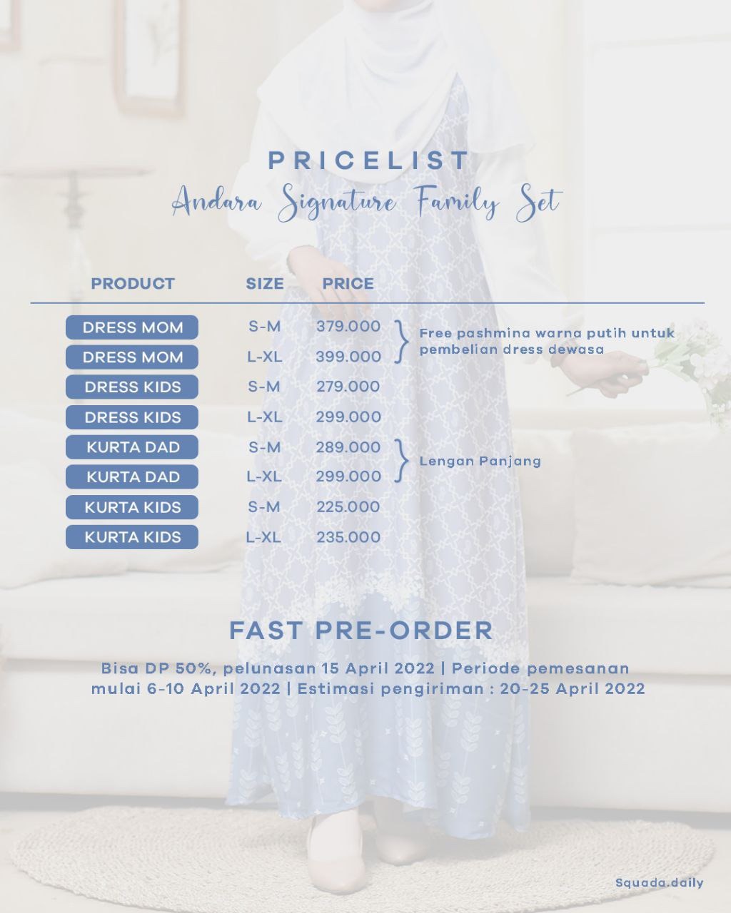Andara Signature Family Set - Mauve