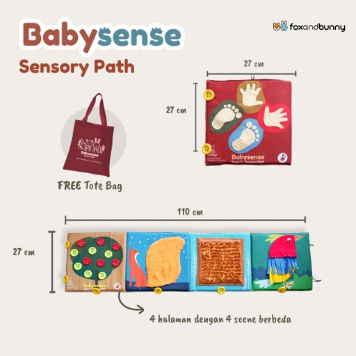 Fox and Bunny Sensory Path Baby Sense Usia 03 thn