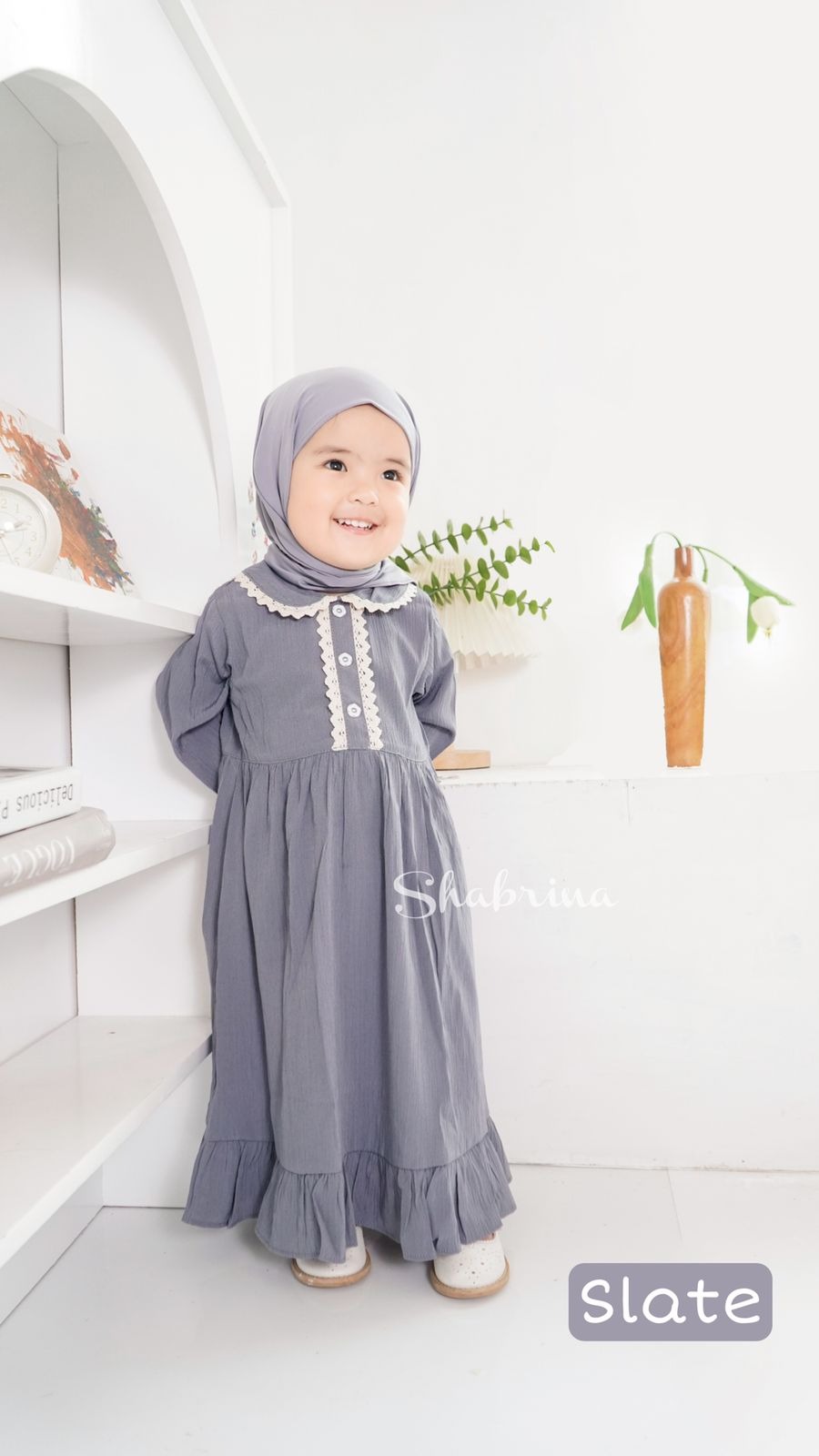 Gamis Raniah POLOS Set (sz XL,XXL,3XL, dan 4XL) by Shabrina