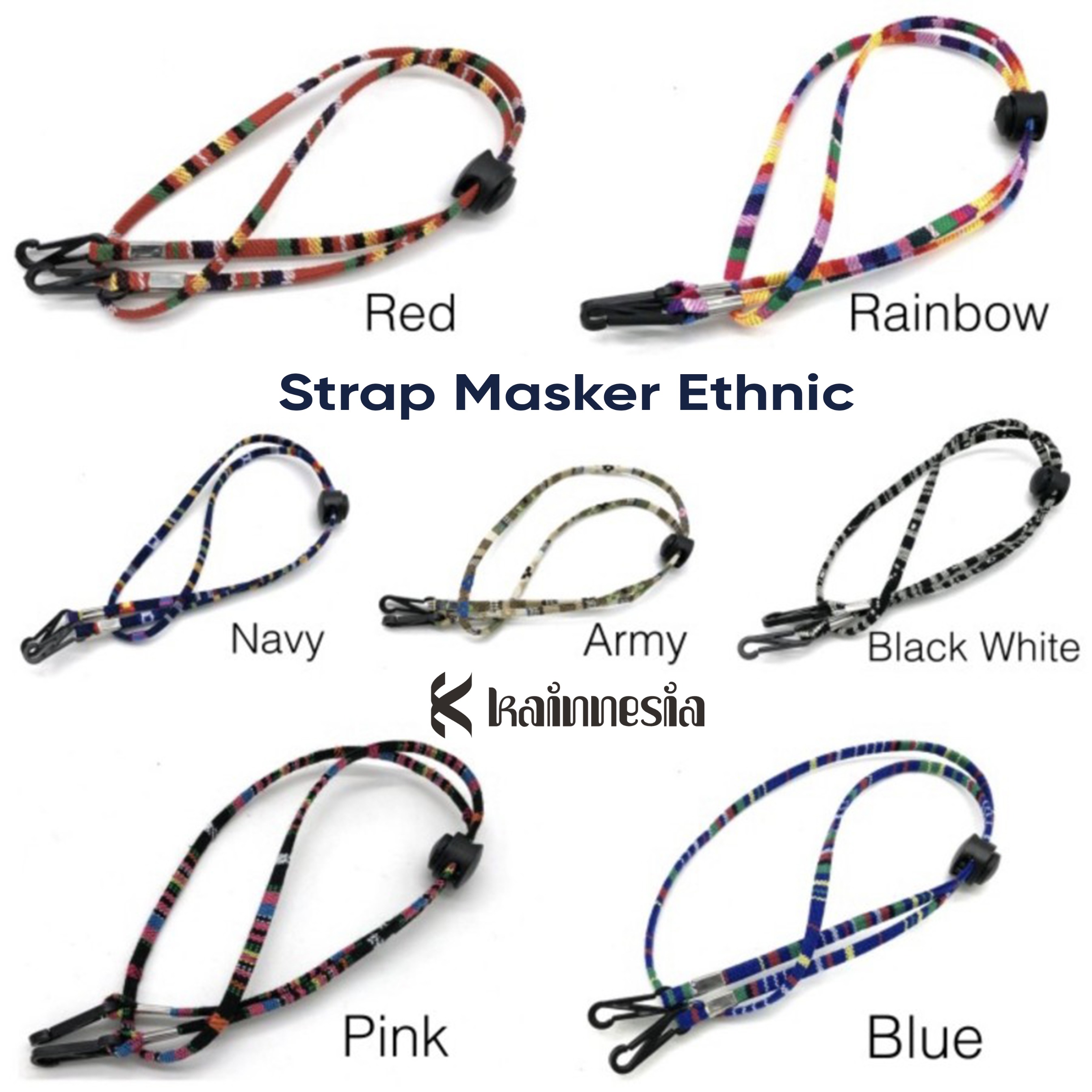 KONEKTOR - STRAP MASKER - MOTIF TENUN