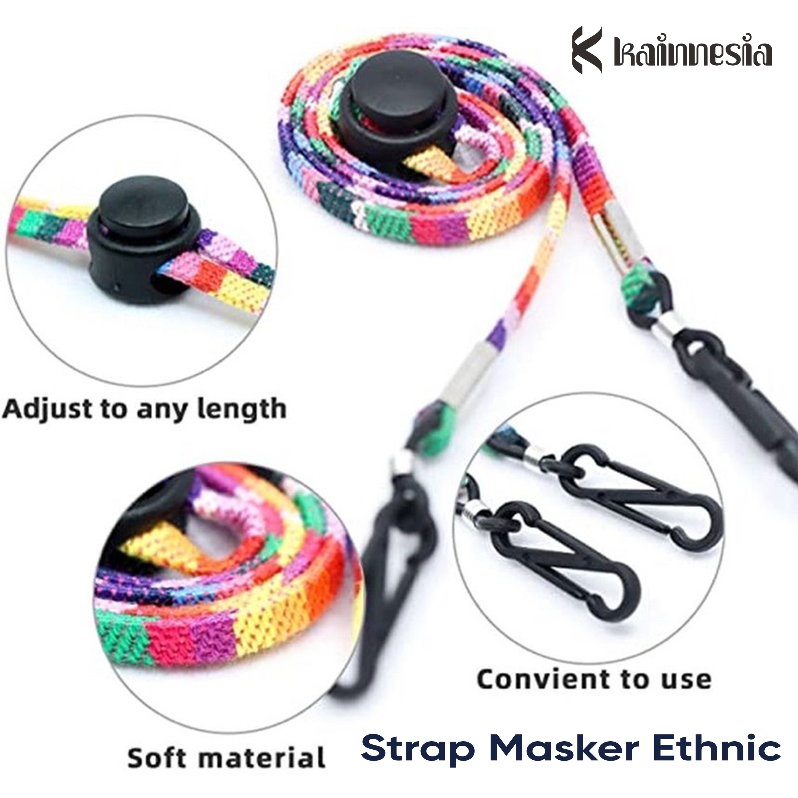 KONEKTOR - STRAP MASKER - MOTIF TENUN