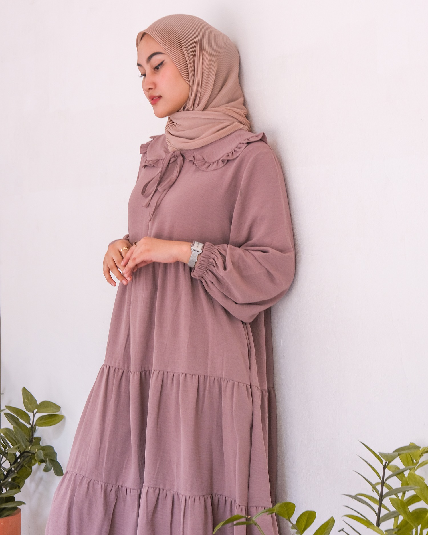 Elle Crinkle Tunic - Tunik Ruffle Crinkle
